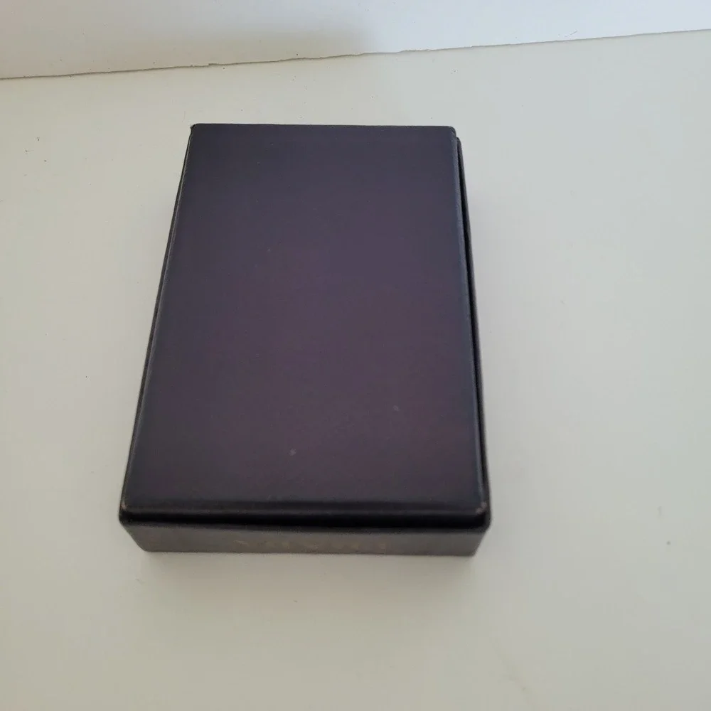 Prada Milano Luxury Storage Box Navy Blue Saffiano Small Wallet Jewelry Gift Box